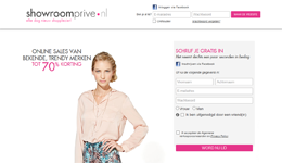 Screenshot Showroomprive.nl